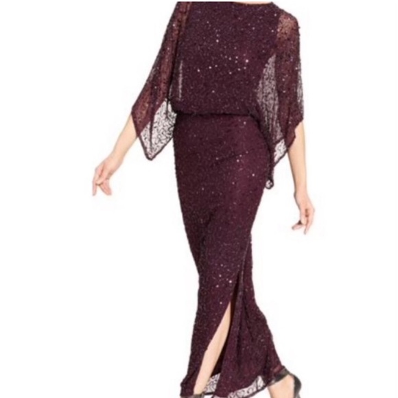 16. Patra Beaded Kimono Sleeve Gown - Picture 14 of 15